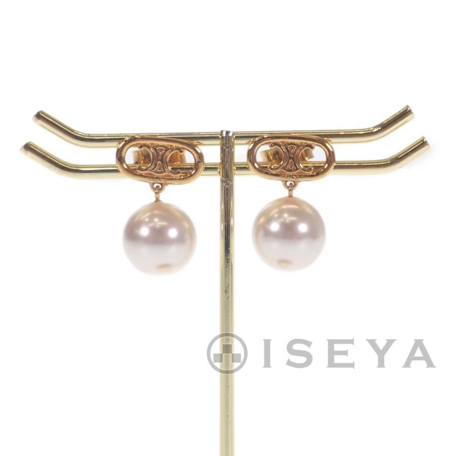 新作 セリーヌ celine マイヨン トリオンフ パール ピアス イヤリング