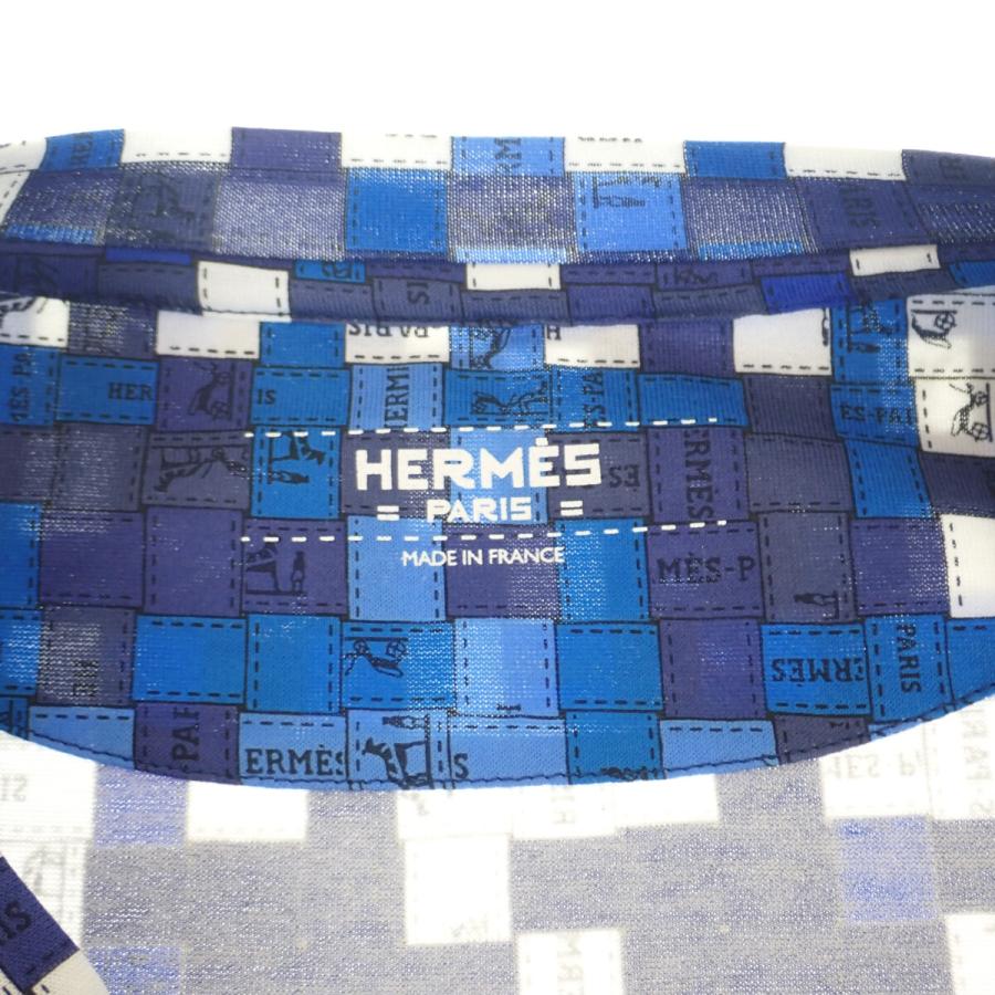 HERMES エルメス ボルデュック・チェック Tシャツ 半袖 トップス 