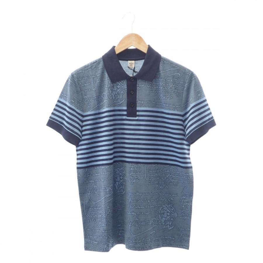 Berluti 【中古】ベルルッティ ストライプスクリットポロ R19JPS44-002  