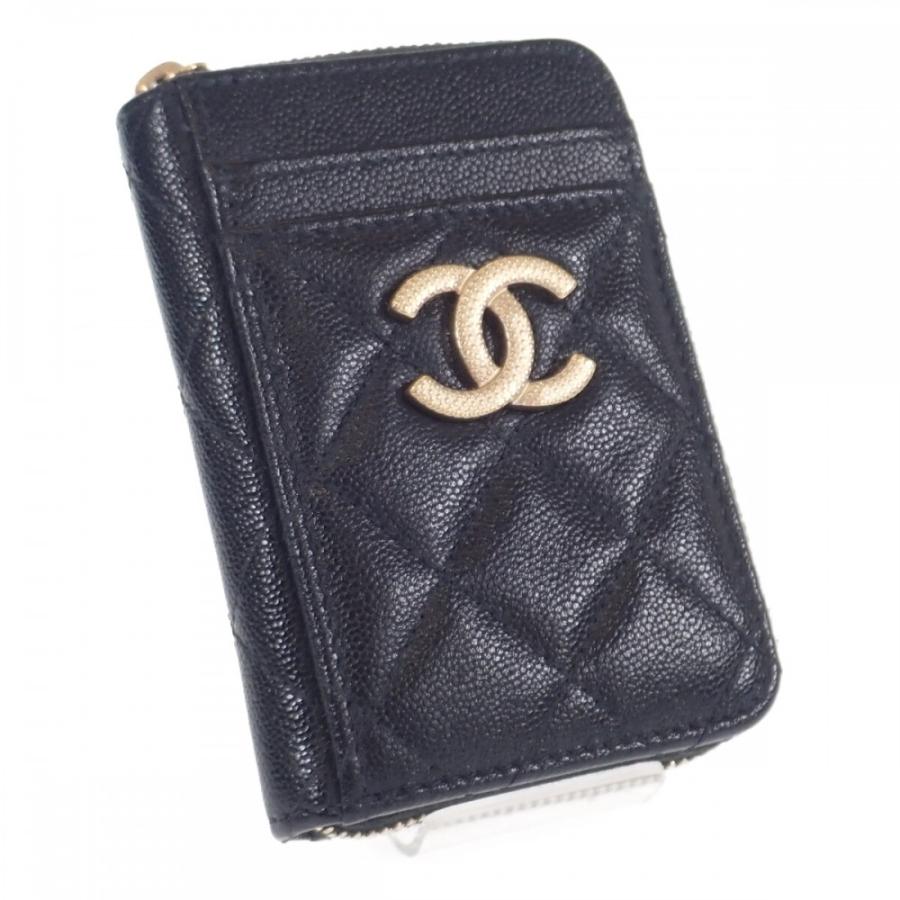 CHANEL 【中古】シャネル 22AW ジップカード AP2966 コインケース 