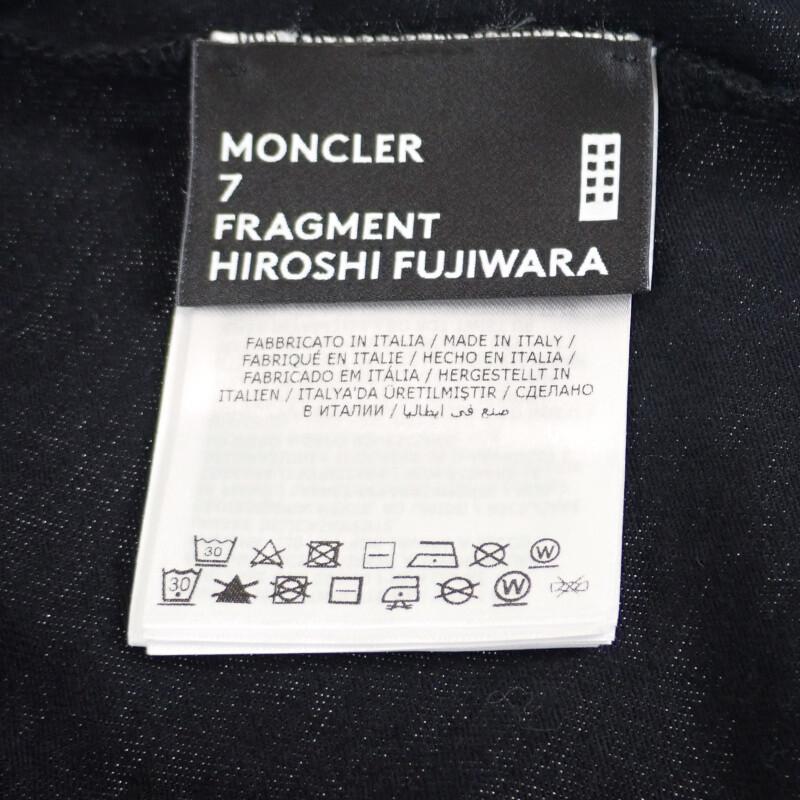 Moncler モンクレール MAGLIA フラグメントTシャツ 半袖 E209U8002550 8392B コットン ブラック XSサイズ メンズ【ISEYA】｜iseya-susukino｜06