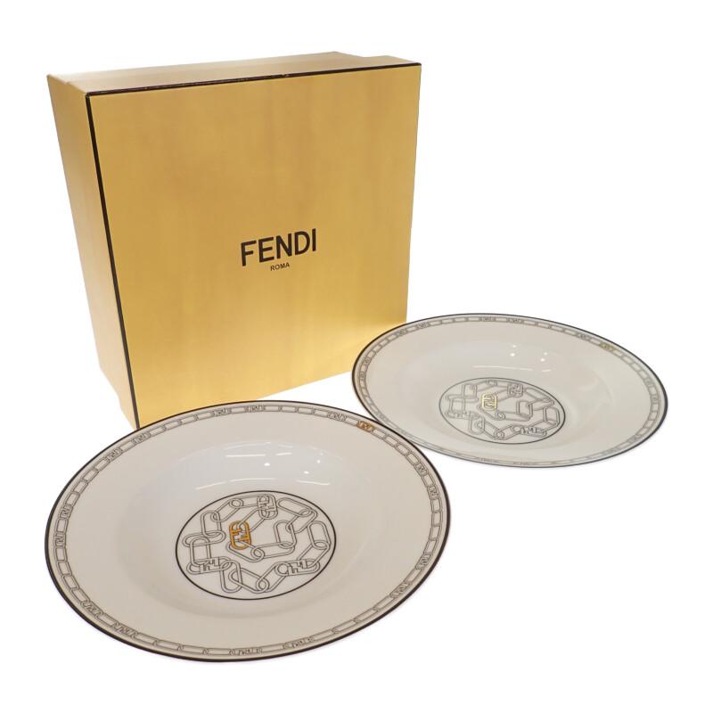 FENDI 【中古】フェンディ オーロックプレート 2枚セット 7AC046 FENDI 【中古】フェンディ オーロックプレート 2枚セット 7AC046