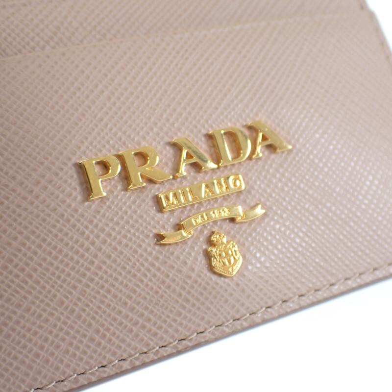 PRADA プラダ ロゴ カードホルダー カードケース 1MC025 サフィアーノ ピンク ゴールド金具 レディース【ISEYA】｜iseya-susukino｜05