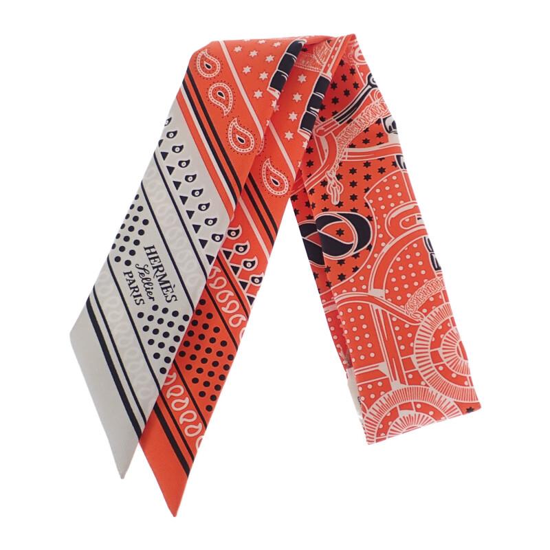 新品エルメス HERMES ツイリー バンダナ Eperon d' orスカーフ HERMES（エルメス） ツイリー Eperon d'Or Bandana エプロンドール