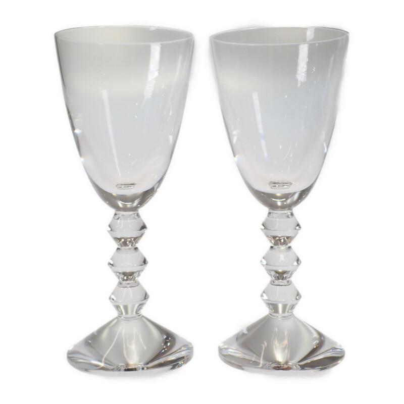 【中古】バカラ Baccarat ベガ ワイン ペア 2客セット グラス クリスタルガラス メンズ レディース【SAランク】の画像