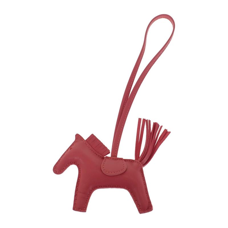 エルメス HERMES バッグチャーム ロデオPM アニューミロ ローズ