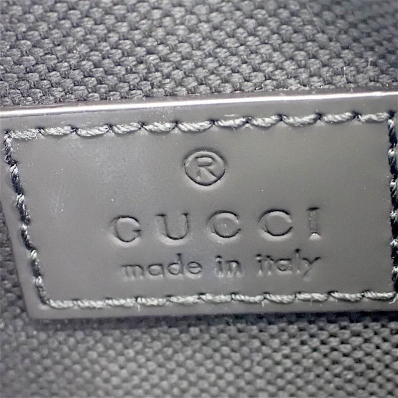 グッチ GUCCI ラバーエフェクト ミニ 771321AAC0G1000 ショルダーバッグ ラバーエフェクトレザー ブラック【中古】【Aランク】【ISEYA】の画像