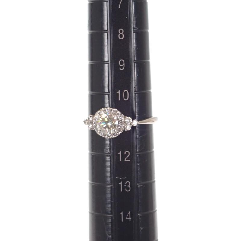 デザインジュエリー 指輪 リング  刻印 Pt900プラチナ ダイヤモンド 11号 レディース【中古】【Aランク】の画像