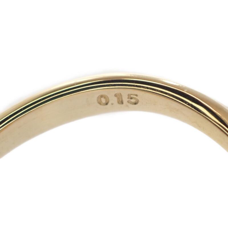 スタージュエリー STAR JEWELRY 13号 リング 美品 18金 K18イエローゴールド パール ダイヤモンド レディース【中古】【Aランク】の画像