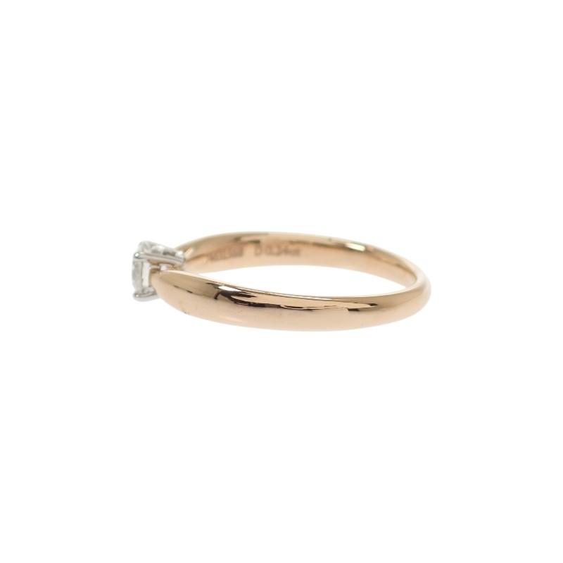 ティファニー TIFFANY&Co. ハーモニー リング K18PG ピンクゴールド Pt950 プラチナ 8号 ダイヤモンド レディース 美品【中古】【Aランク】の画像