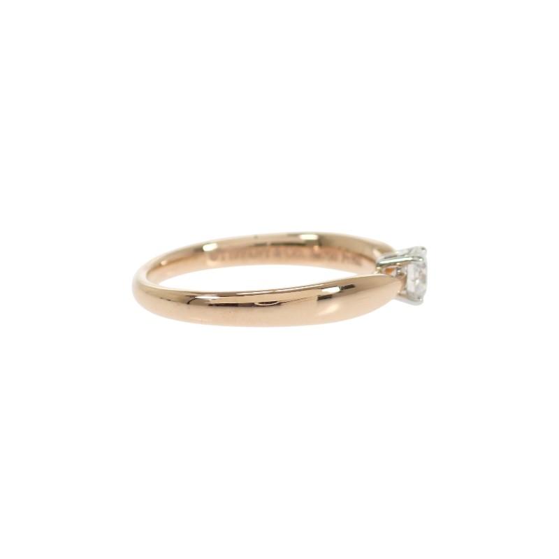 ティファニー TIFFANY&Co. ハーモニー リング K18PG ピンクゴールド Pt950 プラチナ 8号 ダイヤモンド レディース 美品【中古】【Aランク】の画像