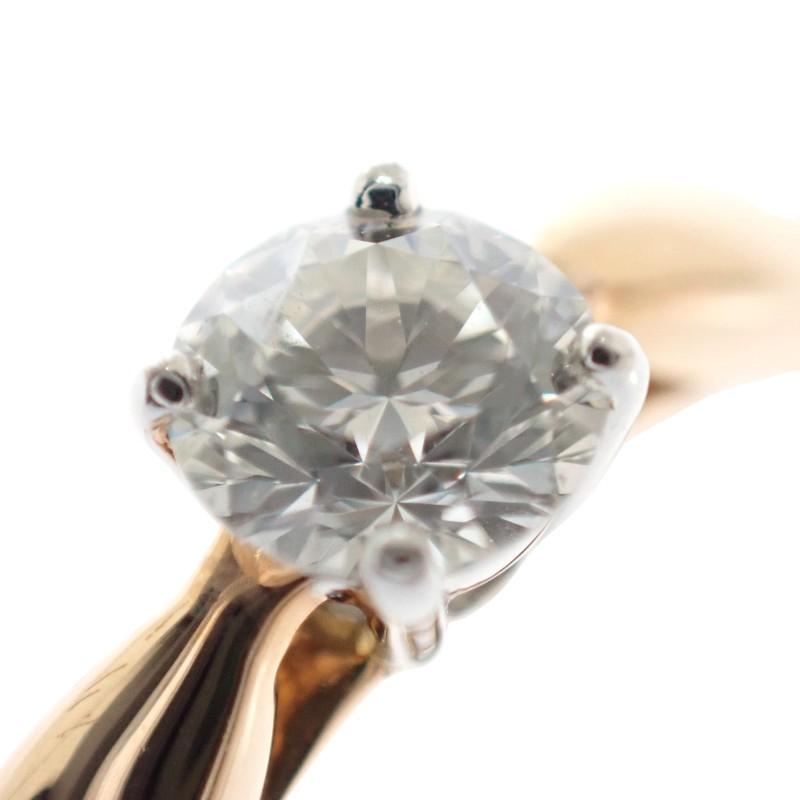 ティファニー TIFFANY&Co. ハーモニー リング K18PG ピンクゴールド Pt950 プラチナ 8号 ダイヤモンド レディース 美品【中古】【Aランク】の画像