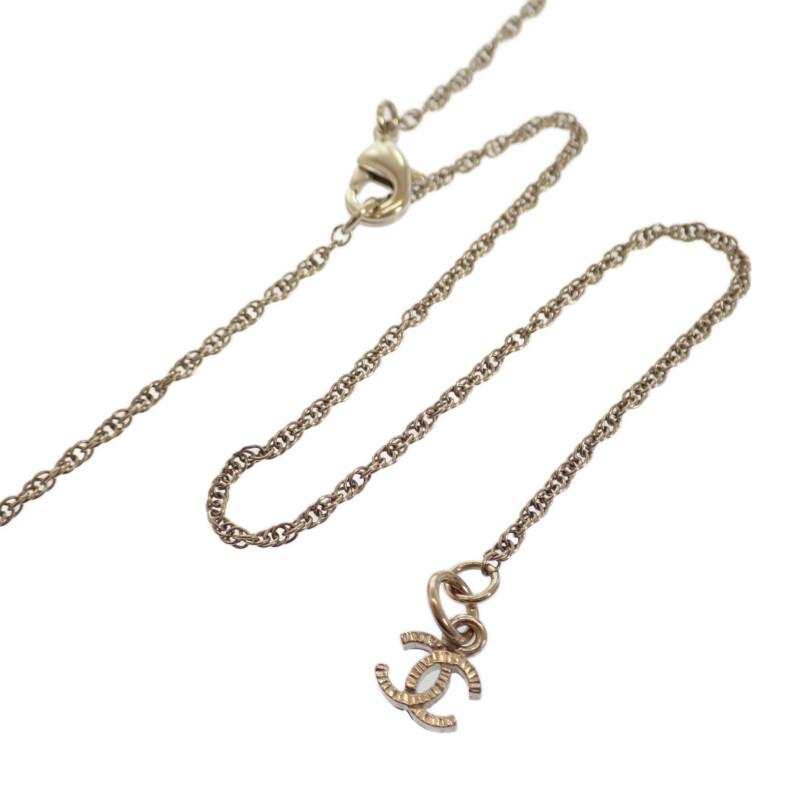 シャネル CHANEL ココマーク A99269 ネックレス メタル クリスタル ゴールド メンズ レディース【中古】【Aランク】_5