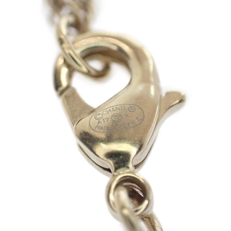 シャネル CHANEL ココマーク A99269 ネックレス メタル クリスタル ゴールド メンズ レディース【中古】【Aランク】_6