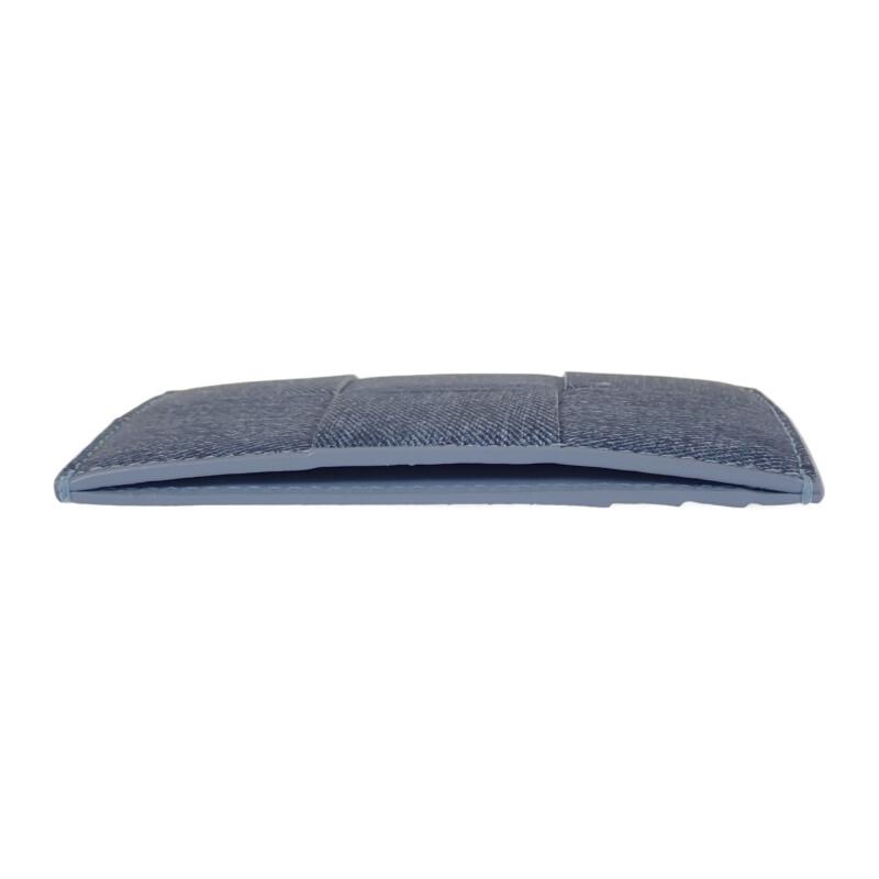 ボッテガヴェネタ BOTTEGA VENETA カセット 748052V49K14288 カードケース ラムスキン ブルーメランジェ アイス【中古】【Aランク】_4