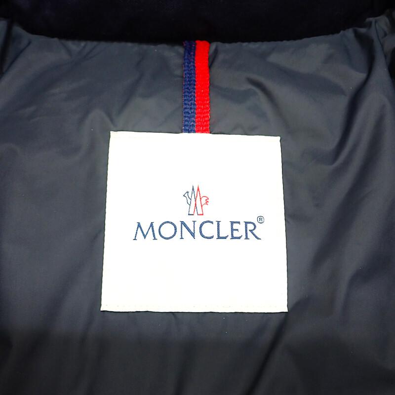 モンクレール MONCLER MONTGENEVRE ショート サイズ1 H20911A53700 54272 ウール ネイビー 紺 メンズ【中古】【Aランク】の画像