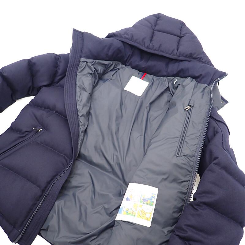 モンクレール MONCLER MONTGENEVRE ショート サイズ1 H20911A53700 54272 ウール ネイビー 紺 メンズ【中古】【Aランク】の画像