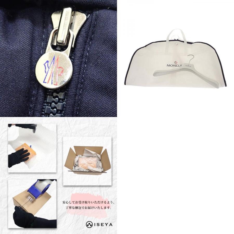 モンクレール MONCLER MONTGENEVRE ショート サイズ1 H20911A53700 54272 ウール ネイビー 紺 メンズ【中古】【Aランク】の画像