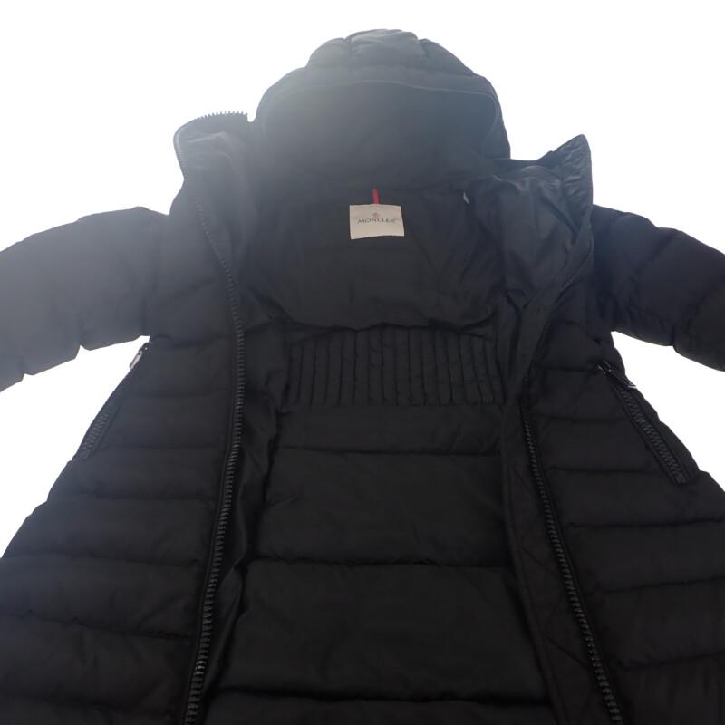 モンクレール MONCLER ロング E20934937085_C0063 鑑定済 ダウンジャケット ナイロン ブラック サイズ00 レディース【中古】【Aランク】の画像