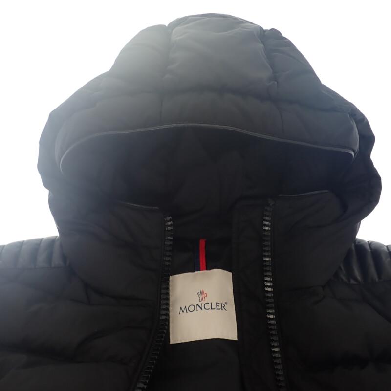 モンクレール MONCLER ロング E20934937085_C0063 鑑定済 ダウンジャケット ナイロン ブラック サイズ00 レディース【中古】【Aランク】の画像