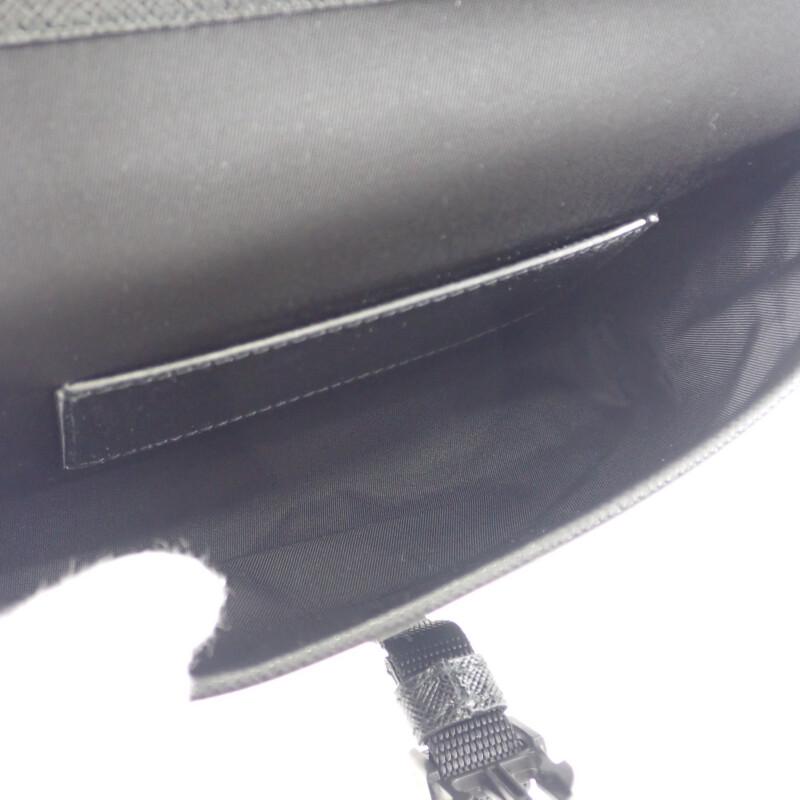 プラダ PRADA レザー スマートフォンケース 2ZH108_2DMH_F0002 ショルダーバッグ ナイロン ブラック レディース メンズ【中古】【Aランク】の画像