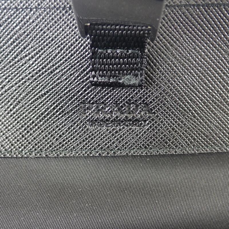 プラダ PRADA レザー スマートフォンケース 2ZH108_2DMH_F0002 ショルダーバッグ ナイロン ブラック レディース メンズ【中古】【Aランク】の画像