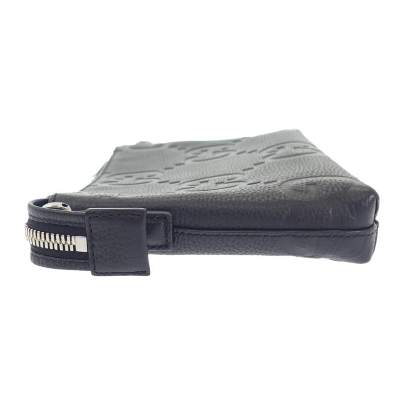 グッチ GUCCI ジャンボGG スモール メッセンジャーバッグ 761747_AABY7_1000 ショルダーバッグ レザー ブラック メンズ【中古】【Aランク】の画像