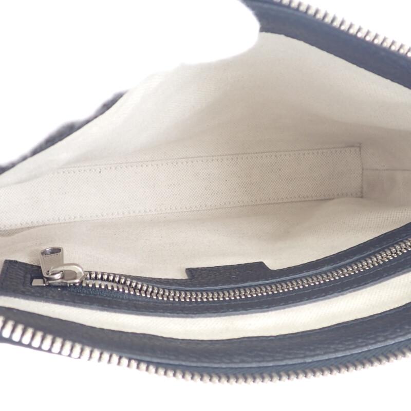 グッチ GUCCI ジャンボGG スモール メッセンジャーバッグ 761747_AABY7_1000 ショルダーバッグ レザー ブラック メンズ【中古】【Aランク】の画像