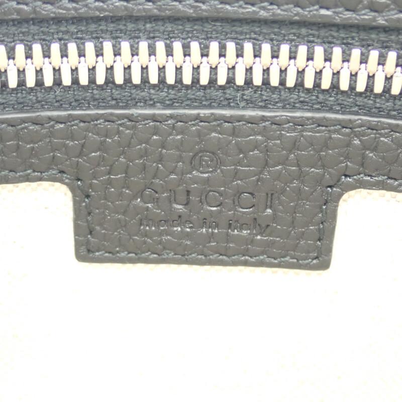 グッチ GUCCI ジャンボGG スモール メッセンジャーバッグ 761747_AABY7_1000 ショルダーバッグ レザー ブラック メンズ【中古】【Aランク】の画像