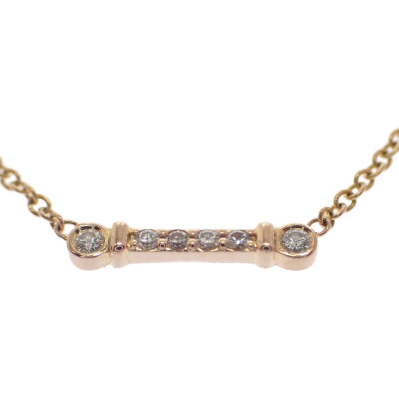 ティファニー TIFFANY&Co. フルールドリスキーバー 保存箱付属 67281969 ネックレス K18YG イエローゴールド ダイヤ【中古】【Aランク】の画像