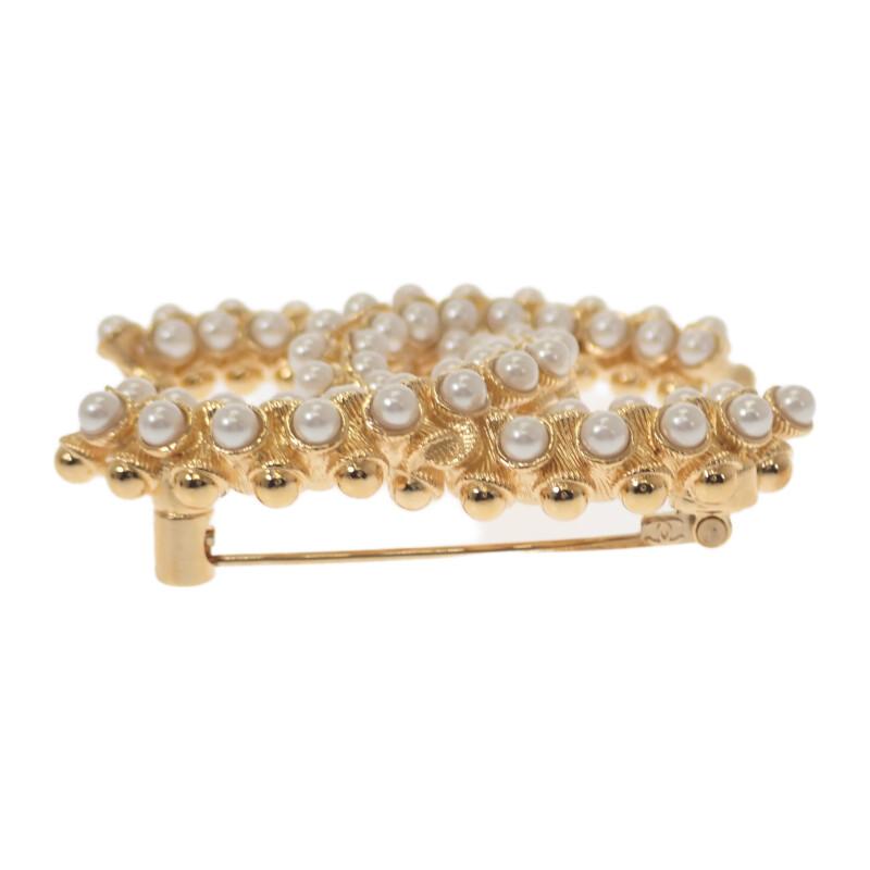 CHANEL（シャネル） ココマーク パール ABB011 ブローチ メタル 