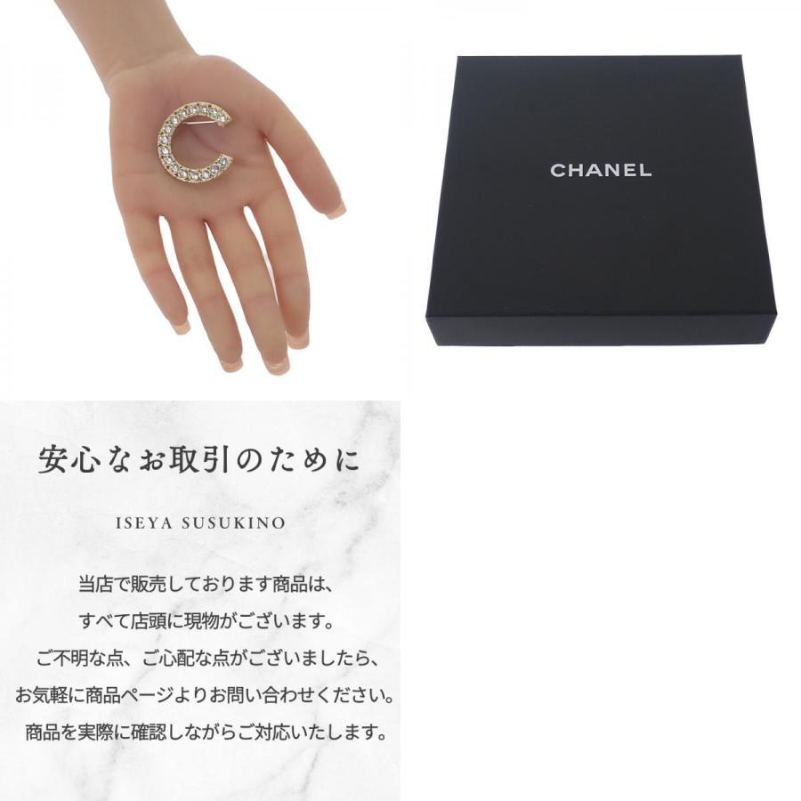 CHANEL（シャネル） ロゴ クリスタル AB1368 ブローチ メタル ゴールド
