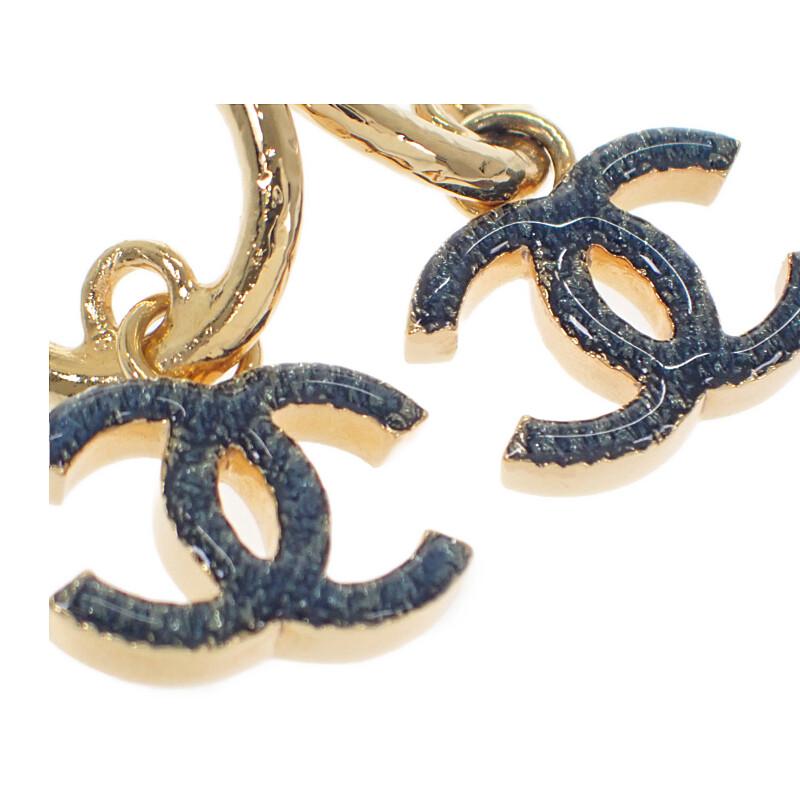 CHANEL（シャネル） デニムフープピアス ココマーク ABC741 ピアス 
