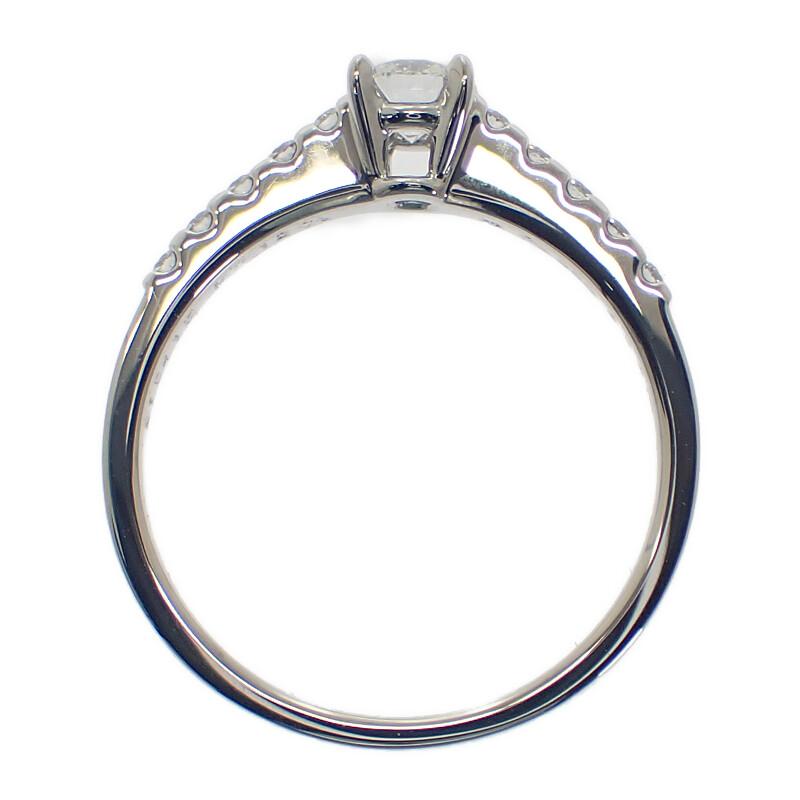 ミキモト MIKIMOTO ラウンドブリリアンカット ダイヤモンドリング 10号 指輪 Pt950 プラチナ  ギフト レディース【中古】【Aランク】の画像