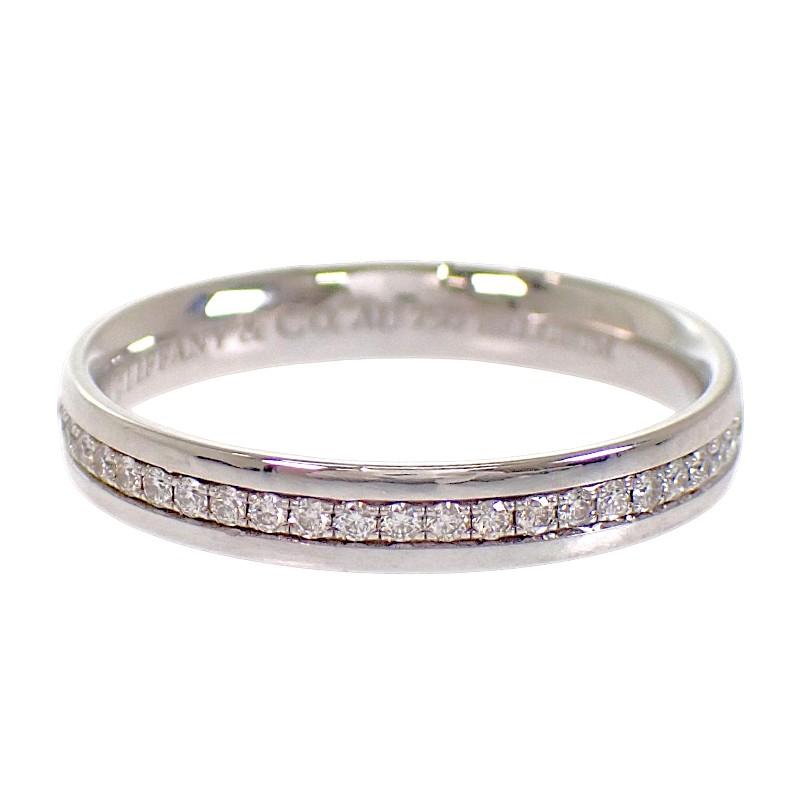 ティファニー TIFFANY&Co. メトロ フルサークル フルエタニティ 9号 リング 指輪 K18WG ダイヤモンド レディース 人気【中古】【Aランク】の画像