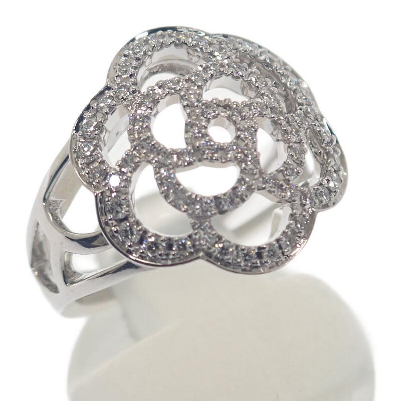 CHANEL（シャネル） カメリア リング 美品 J10807 10号 サイズ50 指輪 
