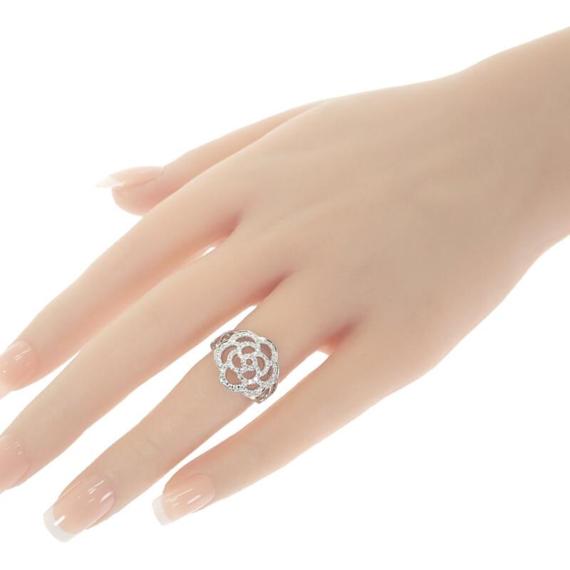 CHANEL（シャネル） カメリア リング 美品 J10807 10号 サイズ50 指輪 