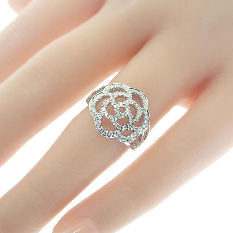 CHANEL（シャネル） カメリア リング 美品 J10807 10号 サイズ50 指輪 