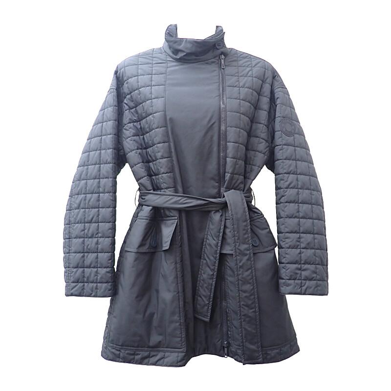 エルメス HERMES キルティングコート 36  H5H0158DQ5H36 中綿 スタンド ポリエステル ネイビー bleu noir レディース【中古】【Aランク】の画像