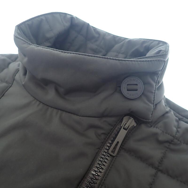 エルメス HERMES キルティングコート 36  H5H0158DQ5H36 中綿 スタンド ポリエステル ネイビー bleu noir レディース【中古】【Aランク】の画像