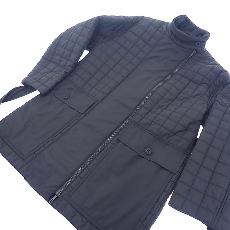 エルメス HERMES キルティングコート 36  H5H0158DQ5H36 中綿 スタンド ポリエステル ネイビー bleu noir レディース【中古】【Aランク】の画像