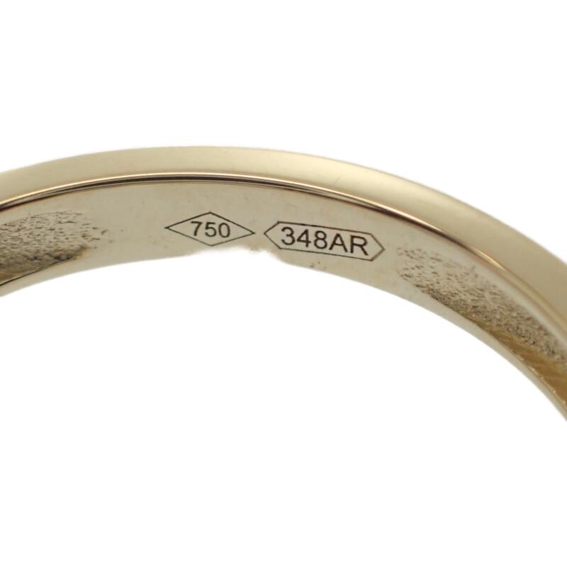 TAVANTI タヴァンティ 15.5号 リング 指輪 K18イエローゴールド ダイヤモンド ターコイズ レディース アクセサリー【中古】【Aランク】の画像