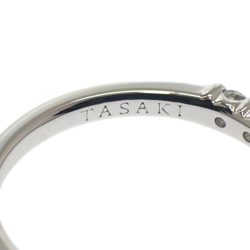 タサキ TASAKI ピアチェーレ ハーフエタニティ 5号 リング 保証書 箱付 刻印あり  Pt950プラチナ ダイヤモンド【中古】【Aランク】の画像