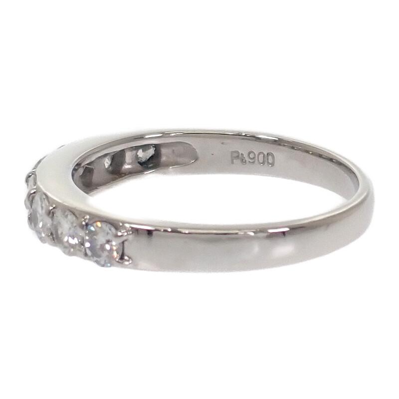 デザインジュエリー 6号 リング 指輪 Pt900プラチナ ダイヤモンド 0.51ct レディース アクセサリー【中古】【Aランク】の画像