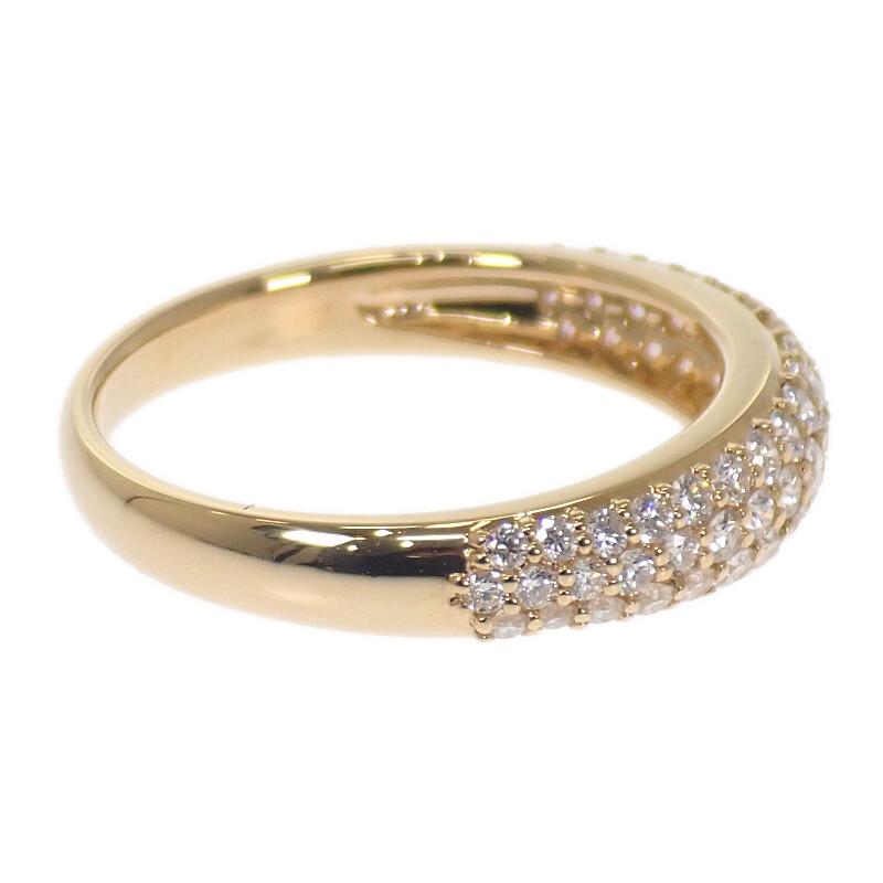 デザインジュエリー パヴェ 11号 リング 指輪 K18イエローゴールド ダイヤモンド 0.58ct レディース【中古】【Aランク】の画像