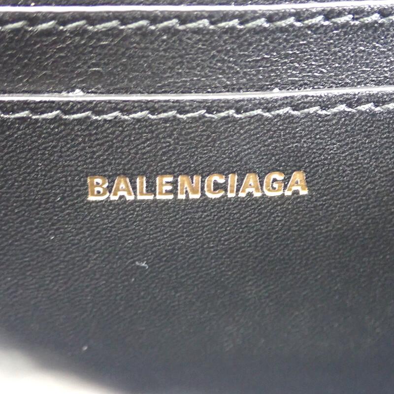 バレンシアガ BALENCIAGA Monaco ナノ バッグ 8105622ABLP1000 ショルダーバッグ ラムスキン ブラック レディース【中古】【Aランク】の画像