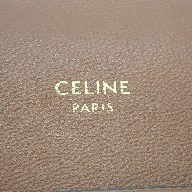 セリーヌ CELINE モバイルポーチ 10G332CQD ショルダーバッグ ラムスキン トリオンフキャンバス タン レディース【中古】【Aランク】_6