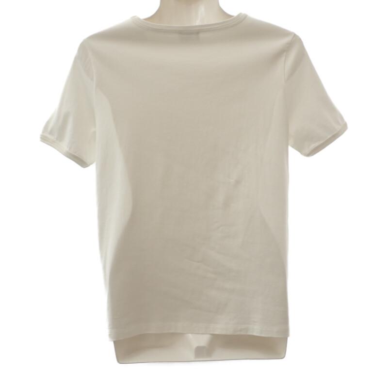 セリーヌ CELINE アンカー 70’s クルーネック M 2X80D671Q.01MA 半袖Ｔシャツ コットン ホワイト ネイビー レディース【中古】【Aランク】の画像
