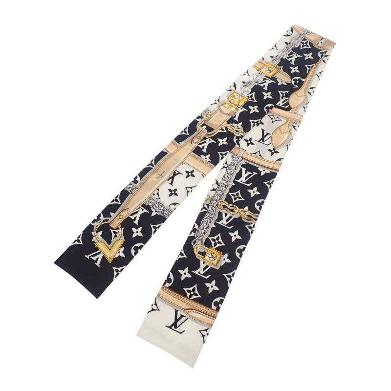 ルイヴィトン LOUIS VUITTON バンドー モノグラム コンフィデンシャル M78656 スカーフ シルク ノワール レディース【中古】【Aランク】_2