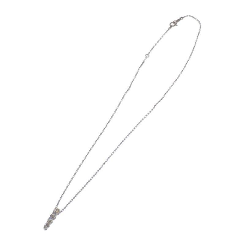 ミキモト MIKIMOTO グラデーション ネックレス ペンダント K18ホワイトゴールド レディース 定番【中古】【Aランク】の画像